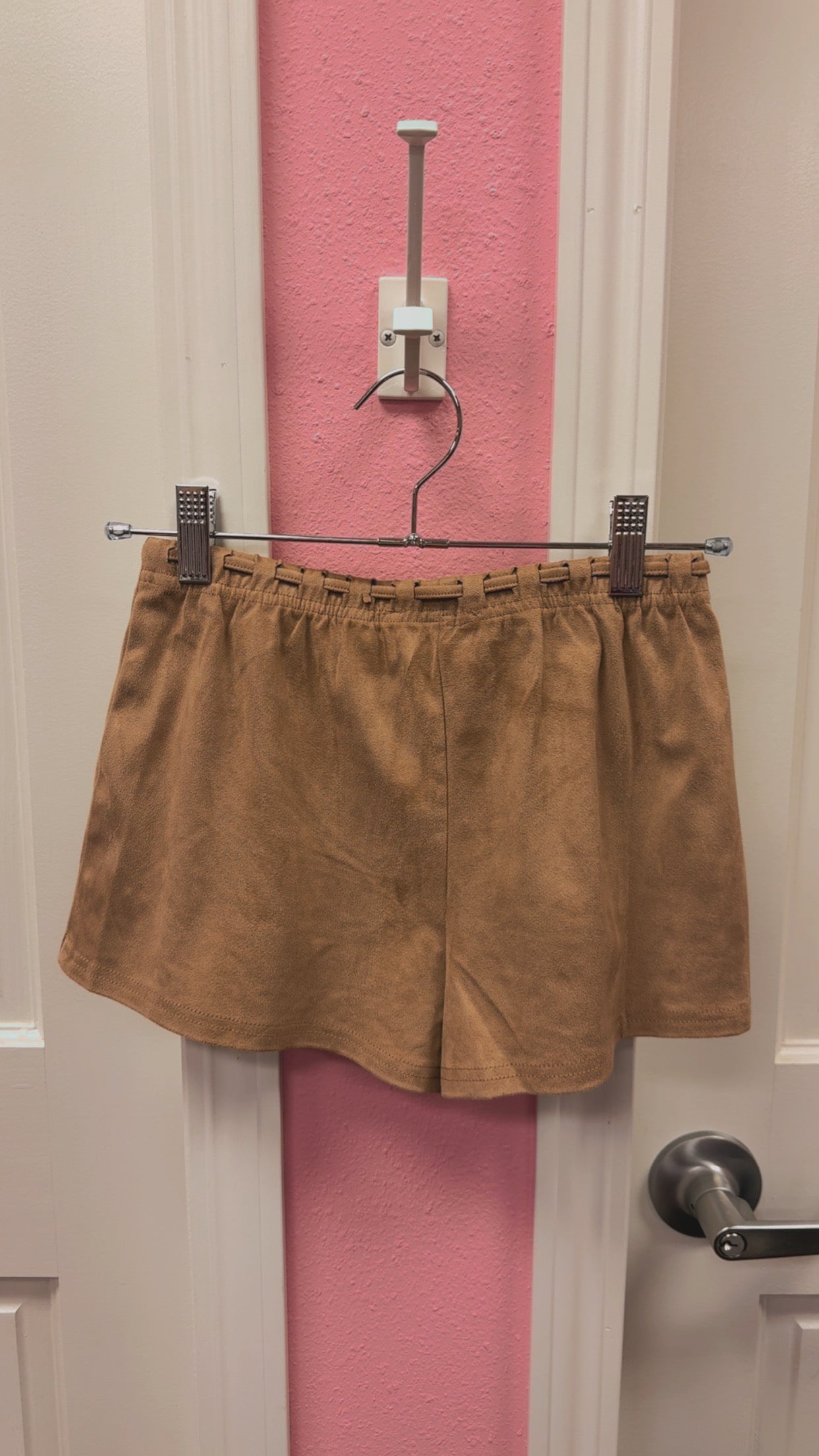 Princess Polly NWT Eternal Youth Faux Suede Short in Taupe Size US 2