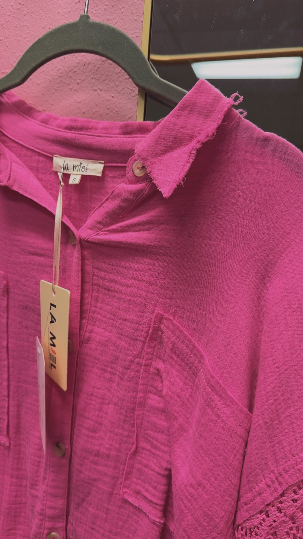 La Miel NWT Button-Up Size Small