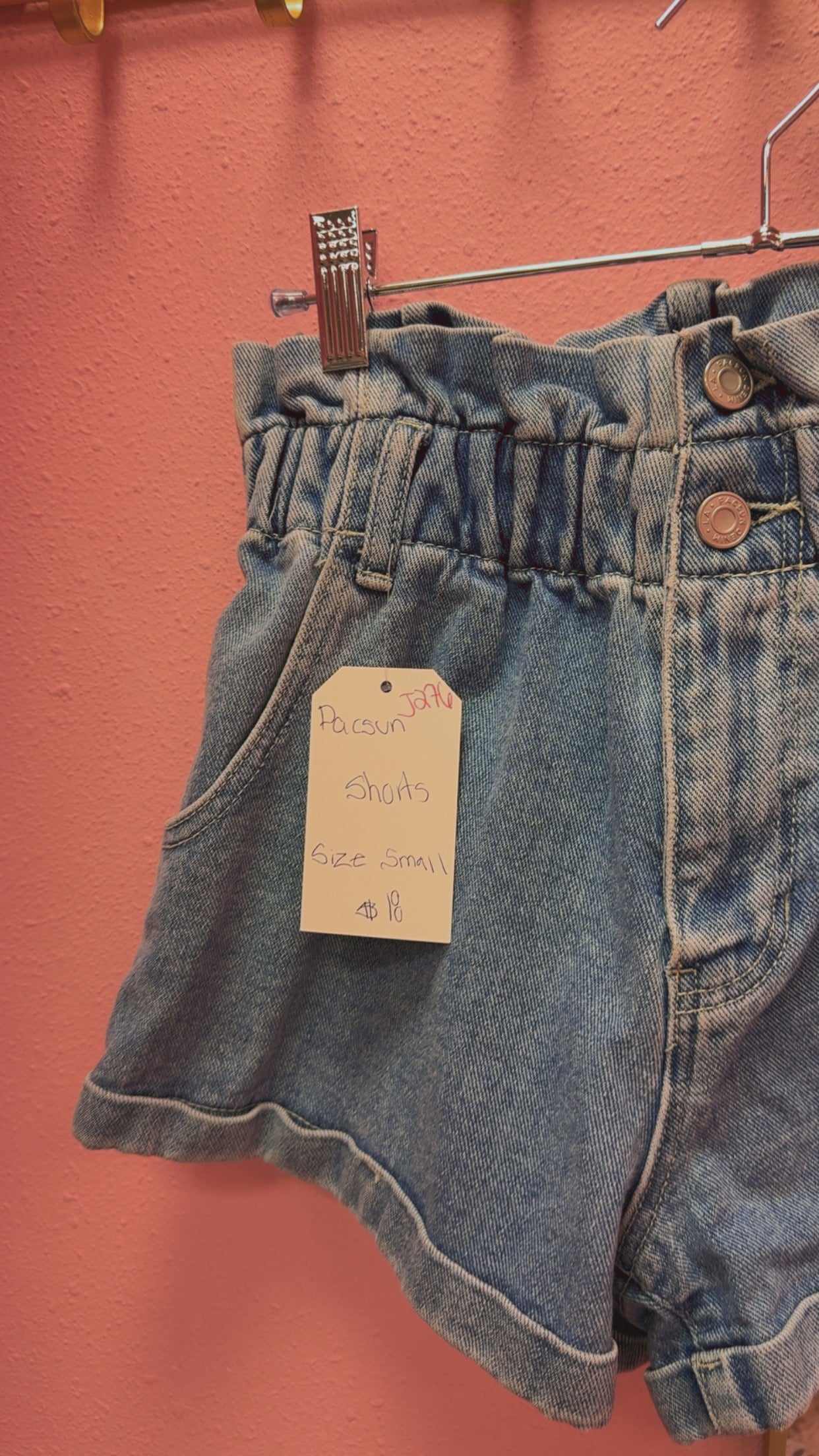 PacSun Paper Bag Waist Shorts Size Small