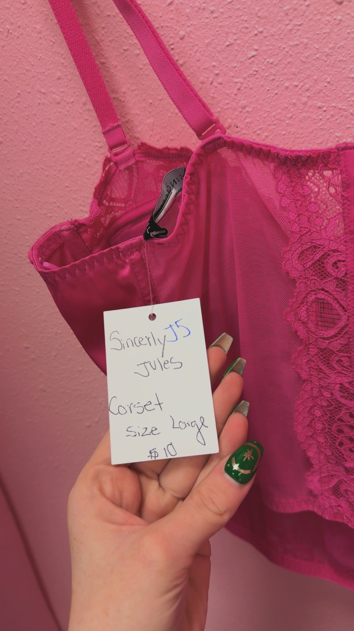 Sincerely Jules Corset Tank Size Large