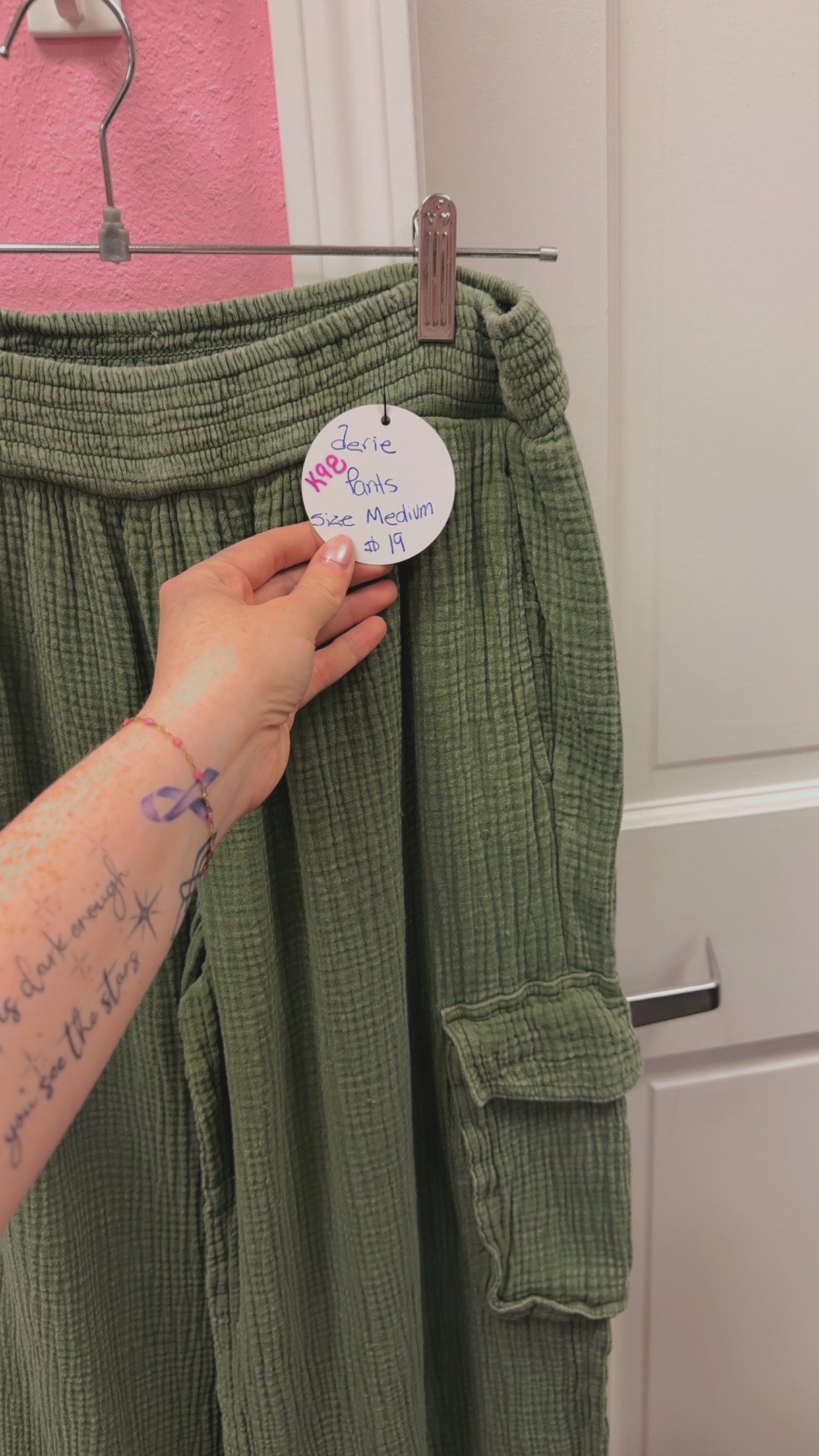 Aerie Boho Flowy Cargo Pants Size Medium