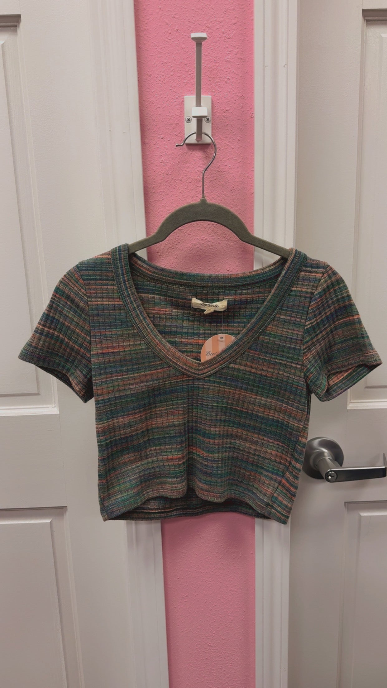 Madewell Cropped Tee Size XS