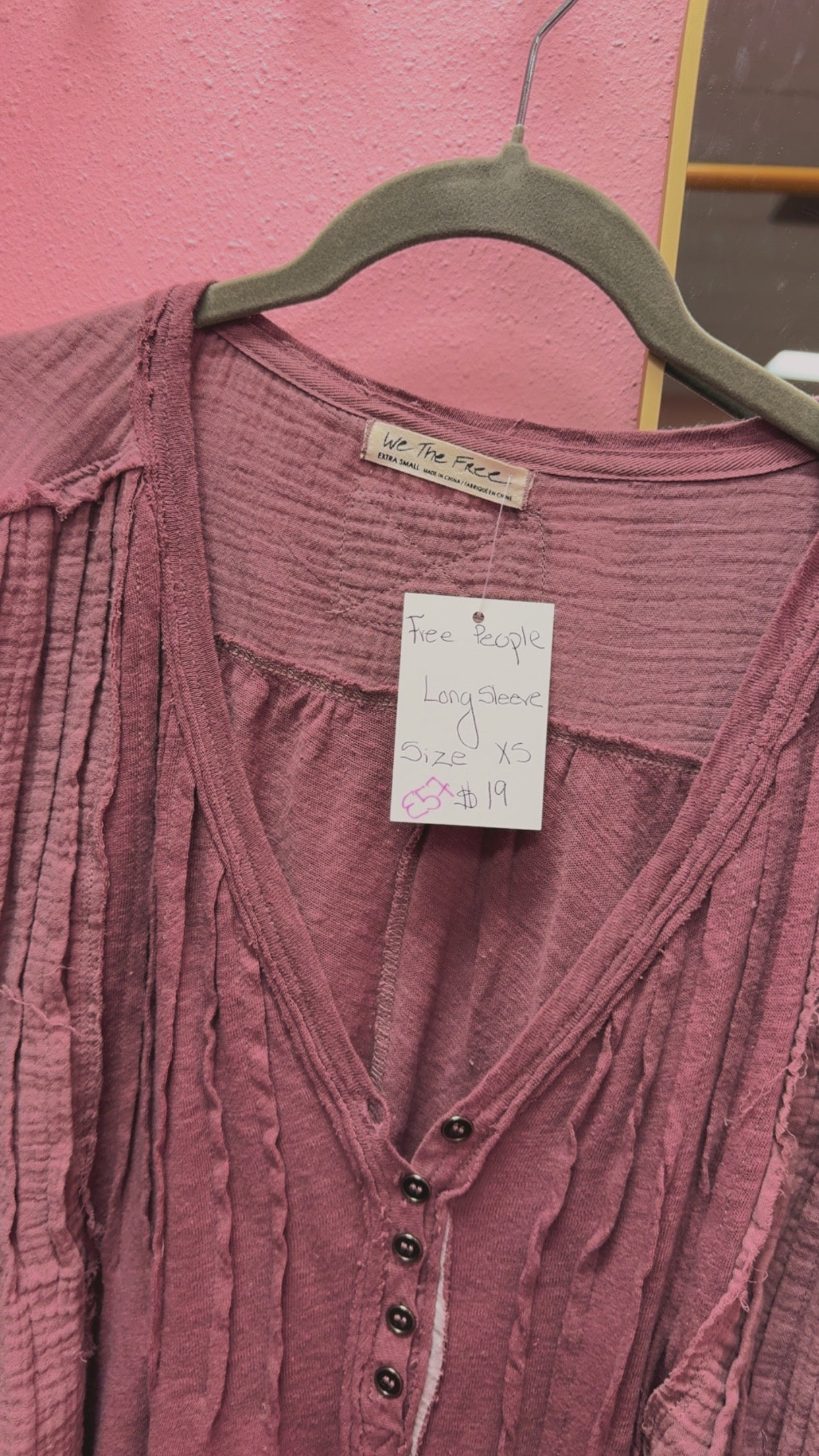 Free People Flowy Boho Top Size XS