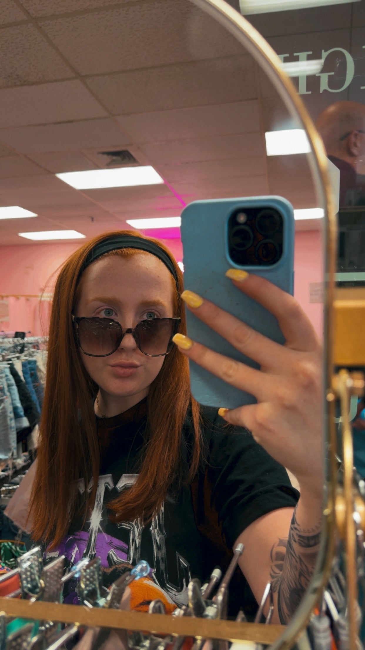 $8 SUNNIES - Gray Oversized Tortoise