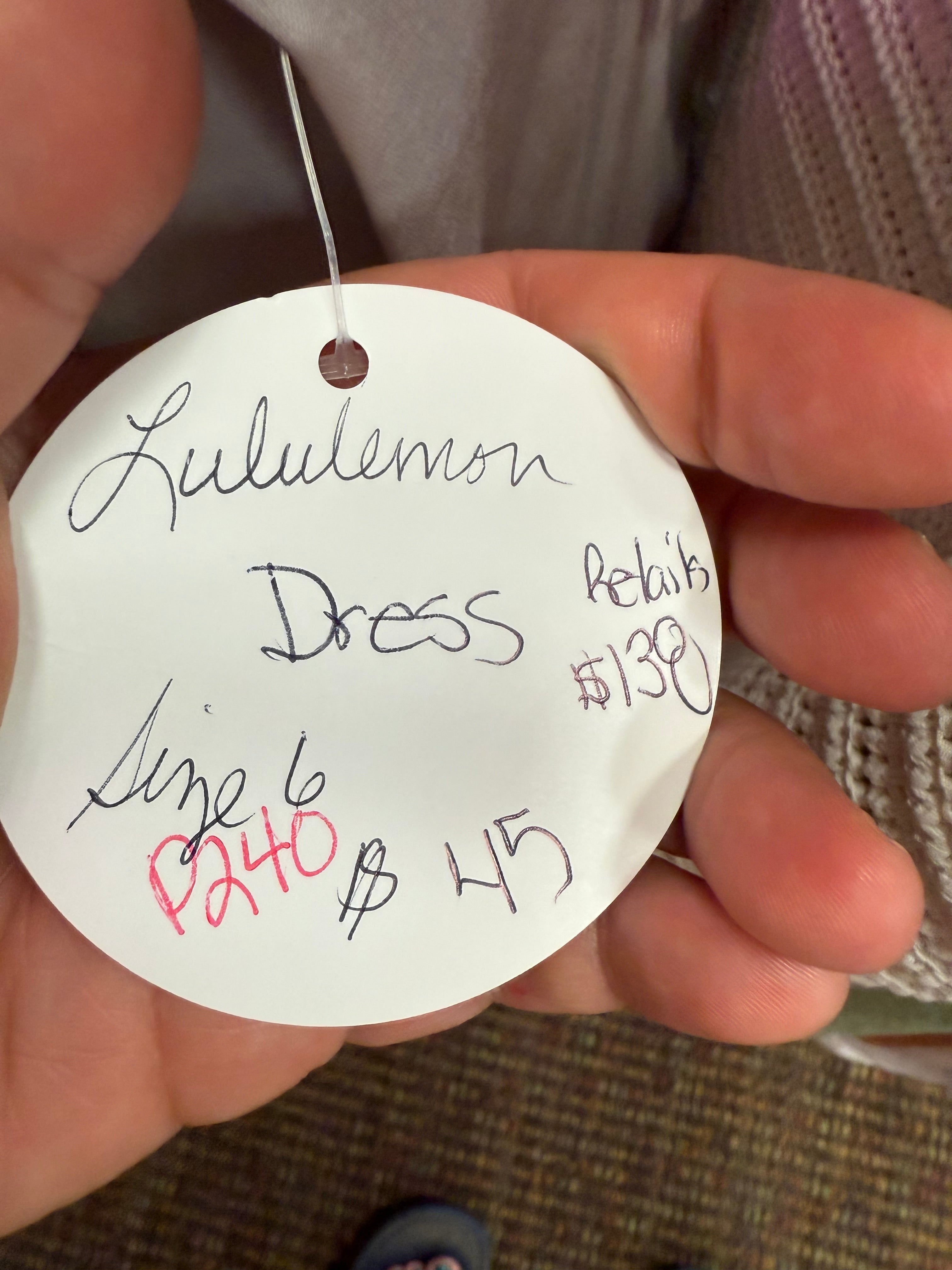 Lululemon Dress Size 6