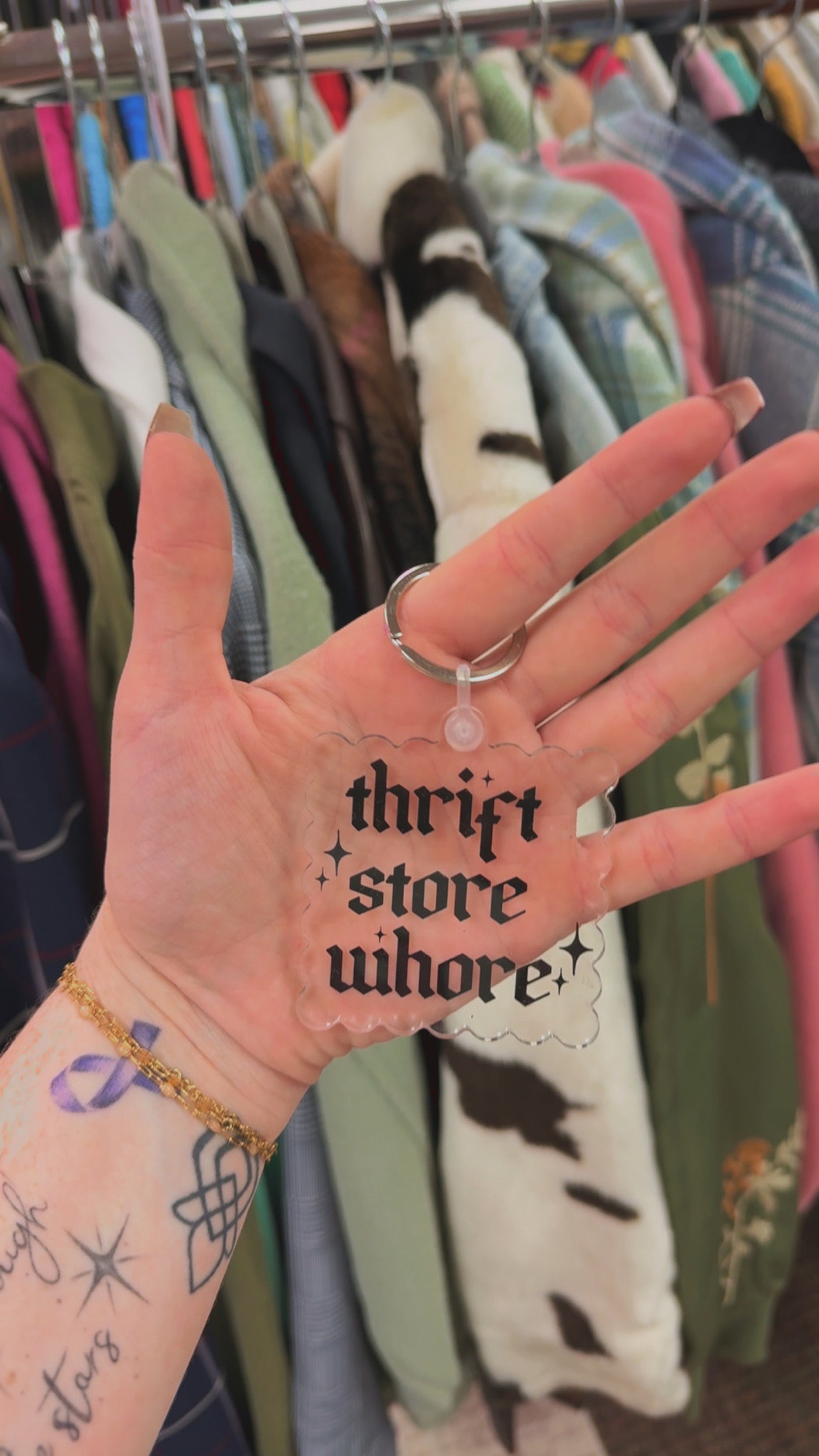 Thrift Store W*ore Keychain