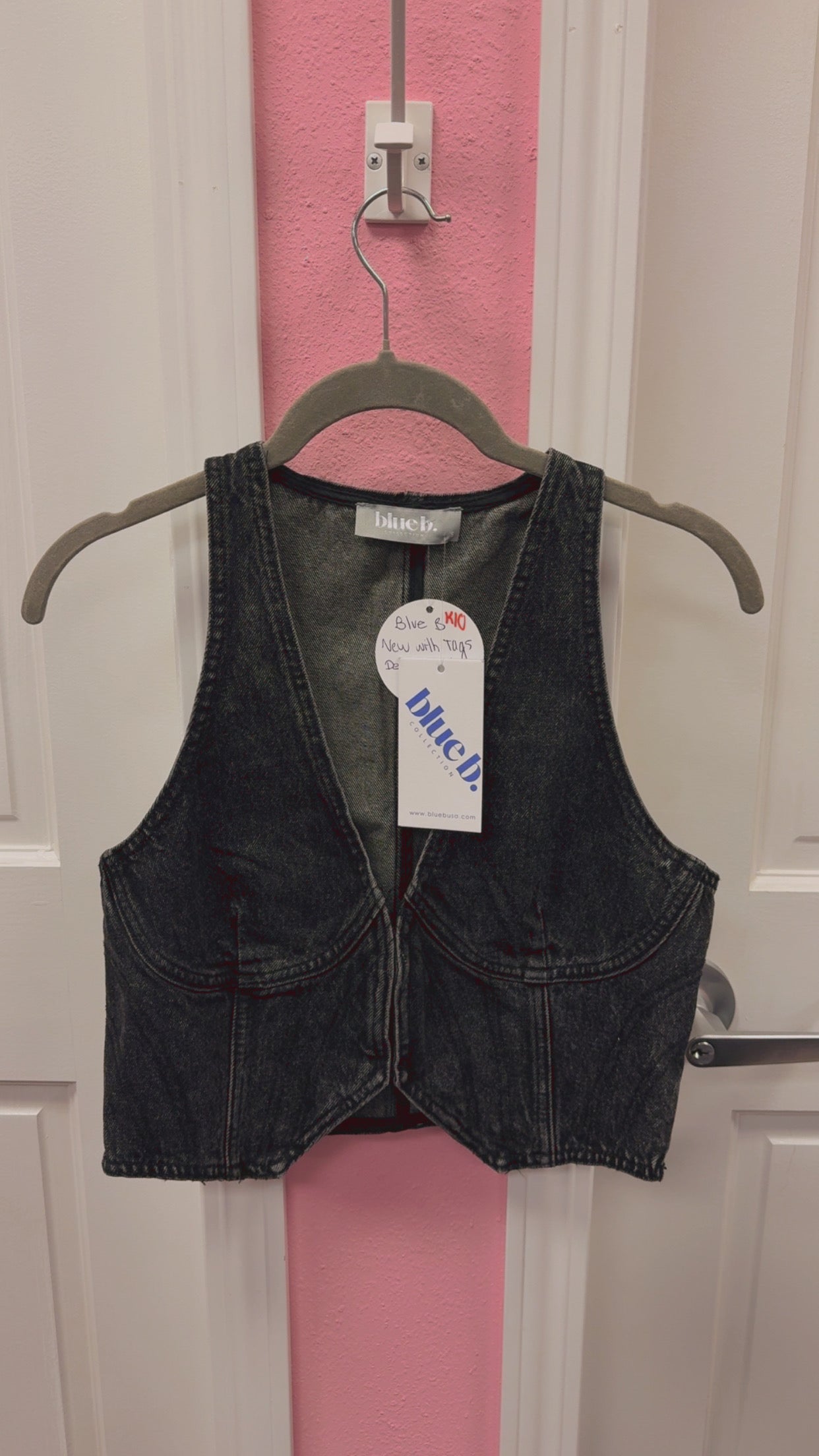 Blue B NWT Denim Vest Size Small