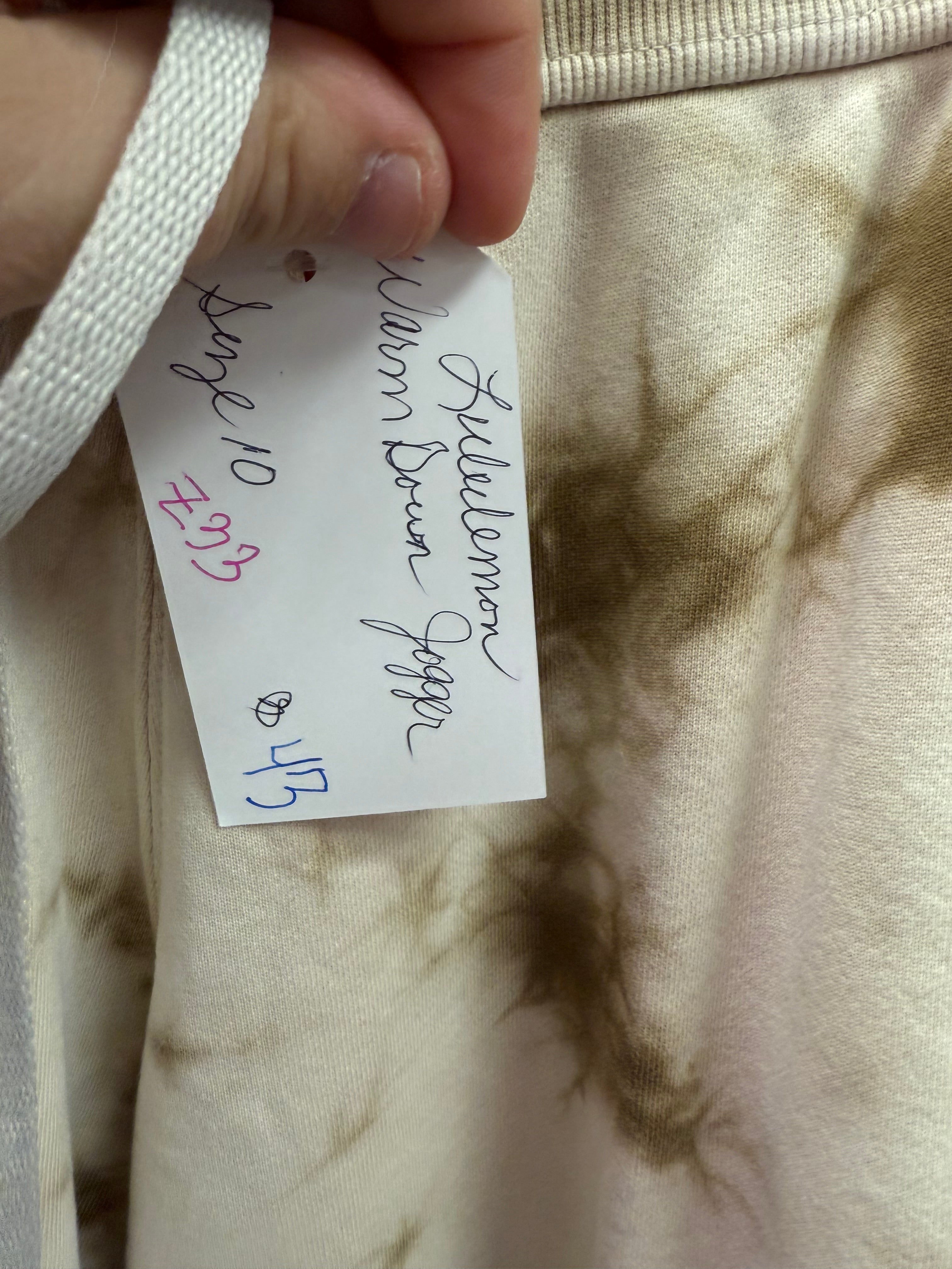 Lululemon Warm Down Joggers Size 10