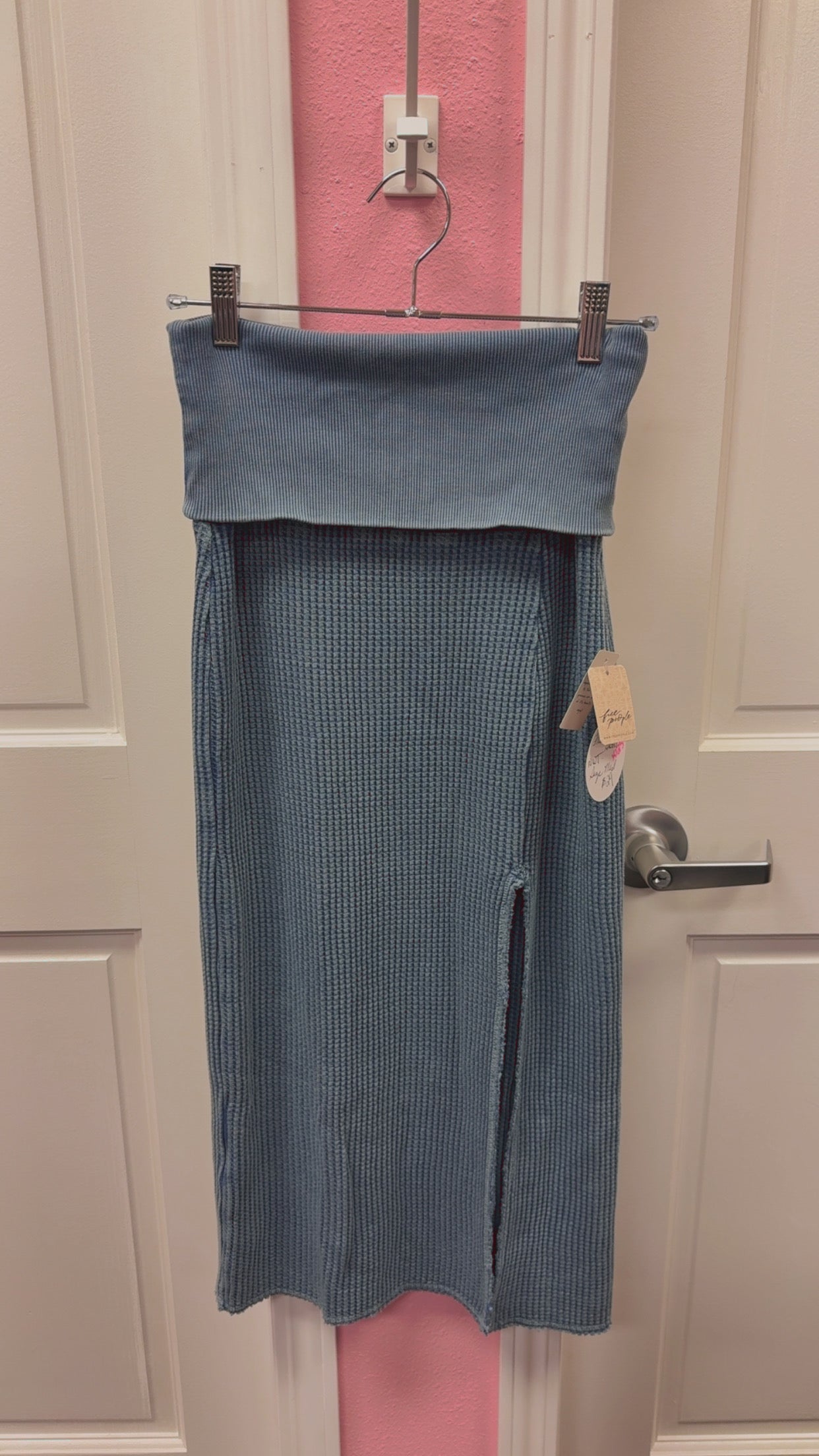 Free People NWT Midi Waffle Skirt Size Medium
