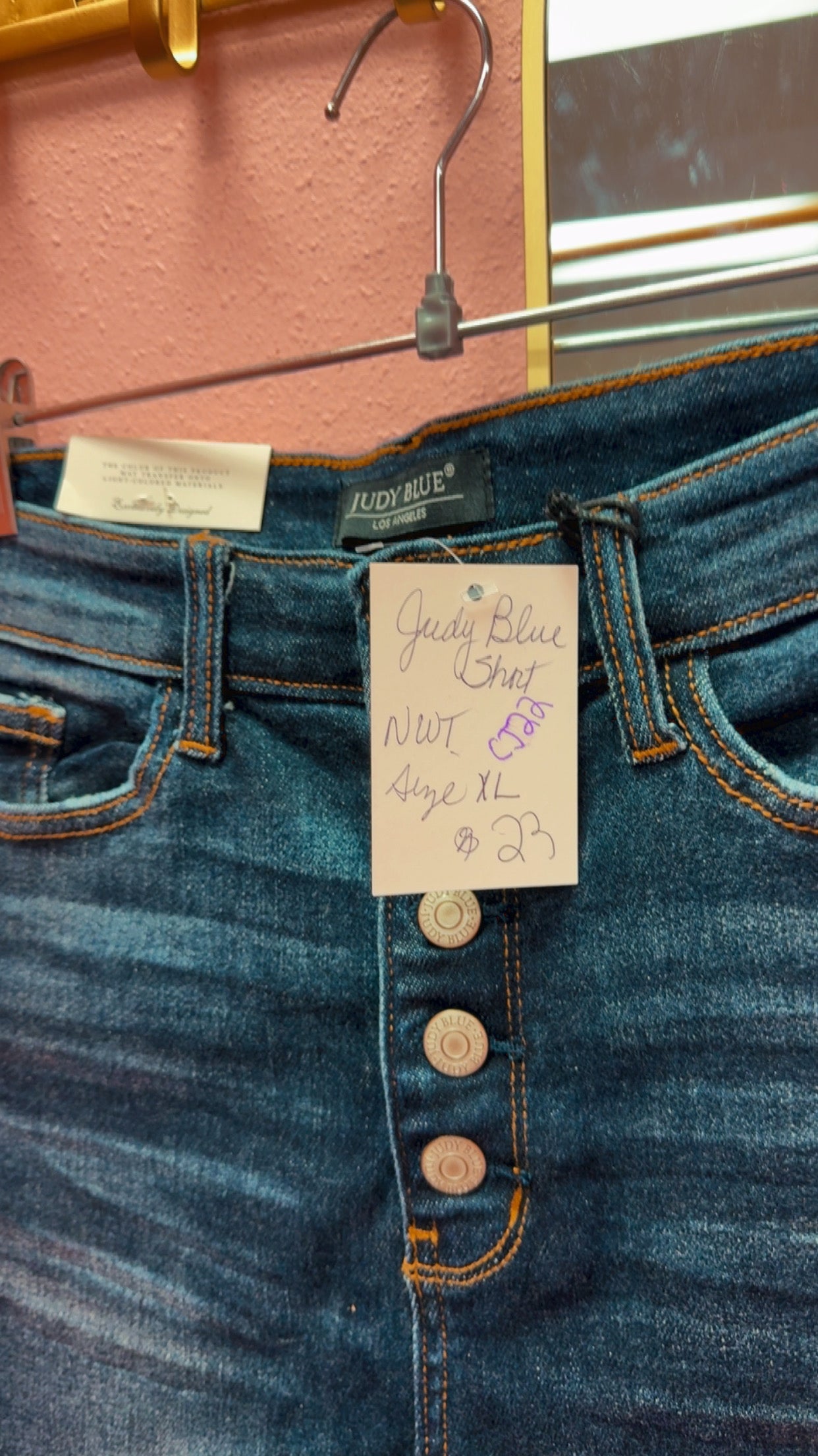 Judy Blue NEW WITH TAGS Ava High Rise Shorts Size XL