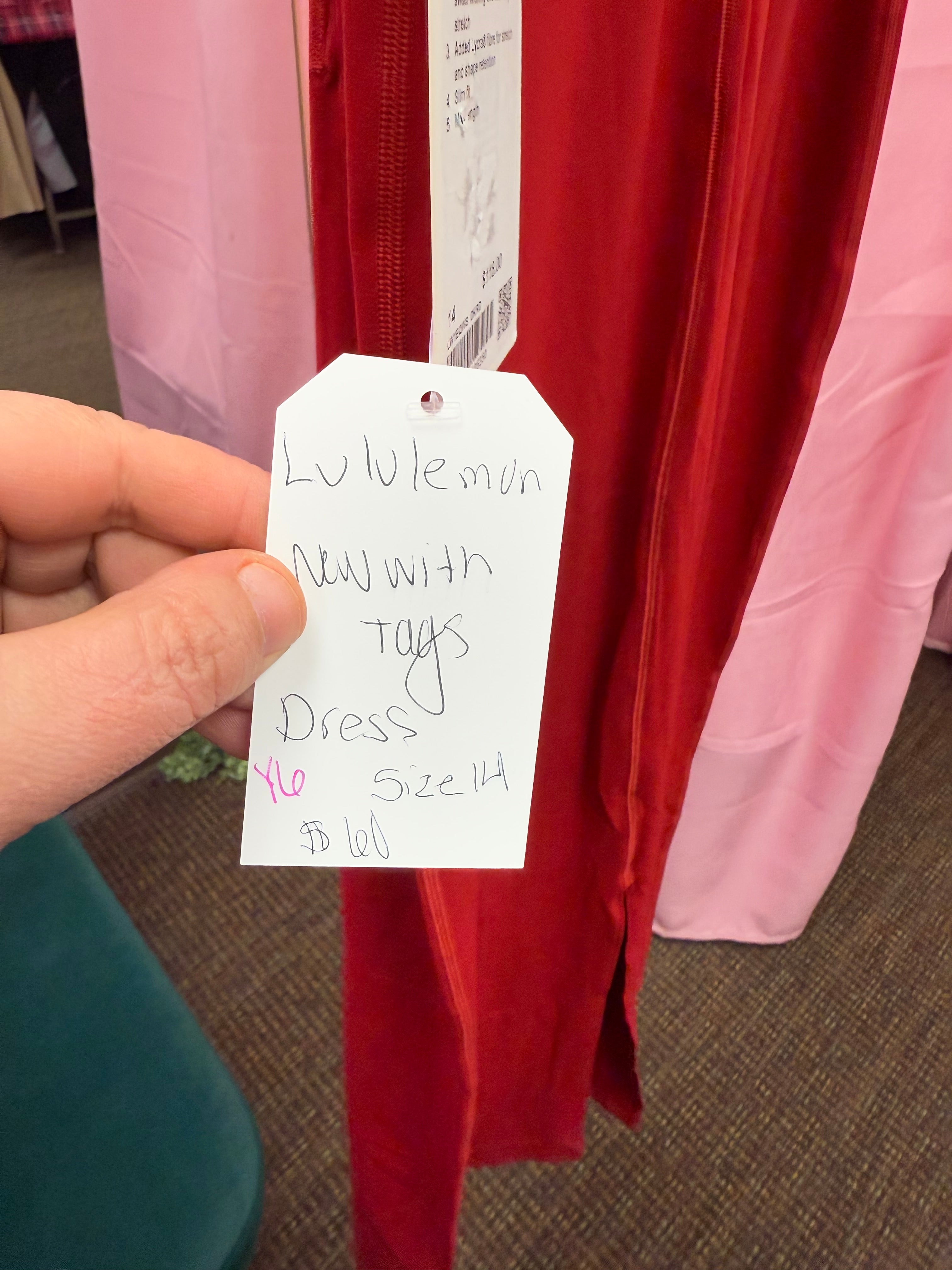 Lululemon NWT “All Aligned MIDI Dress” Size 14