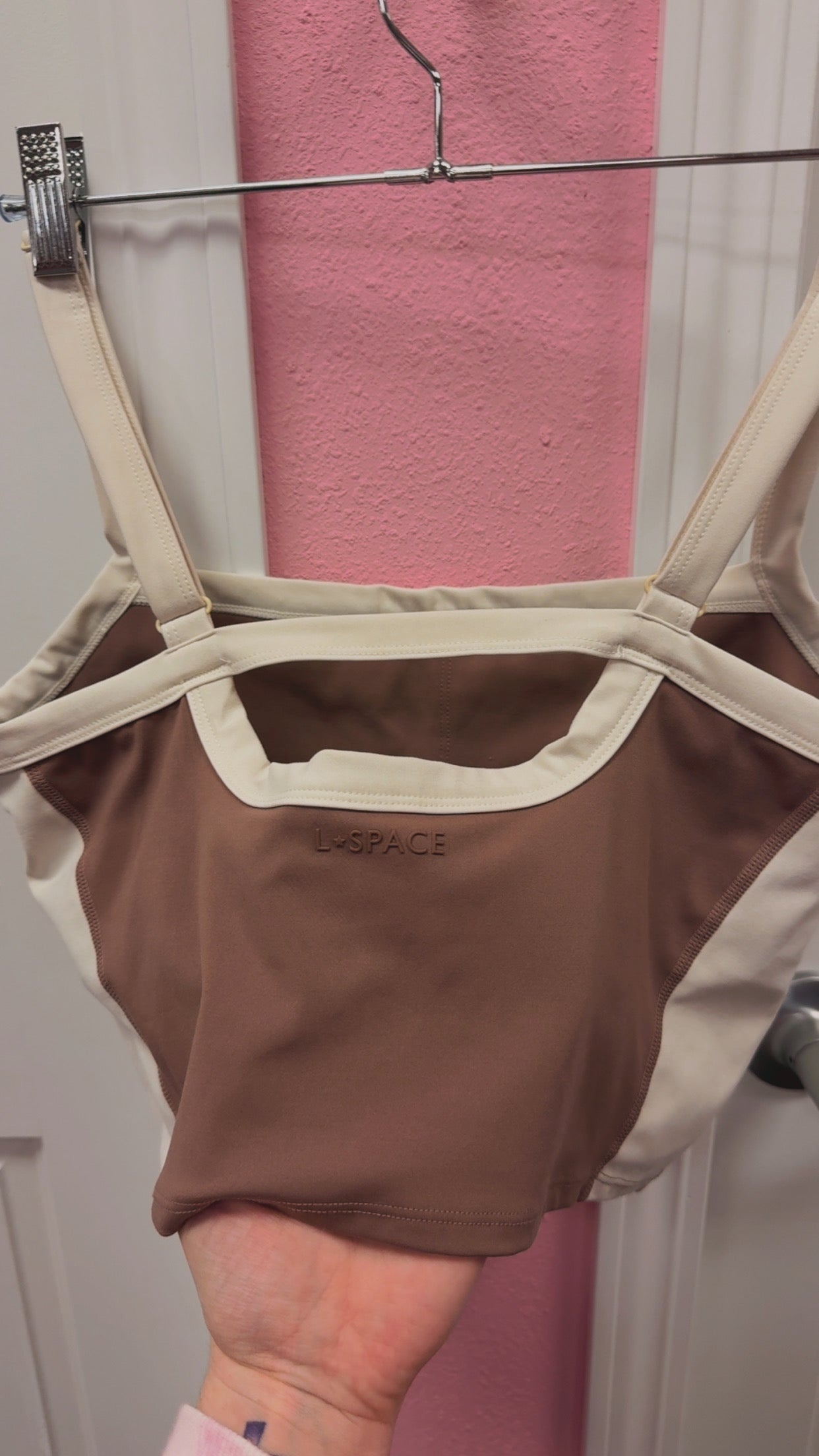 L Space “Sidelines” Active Bra/Tank Size Large