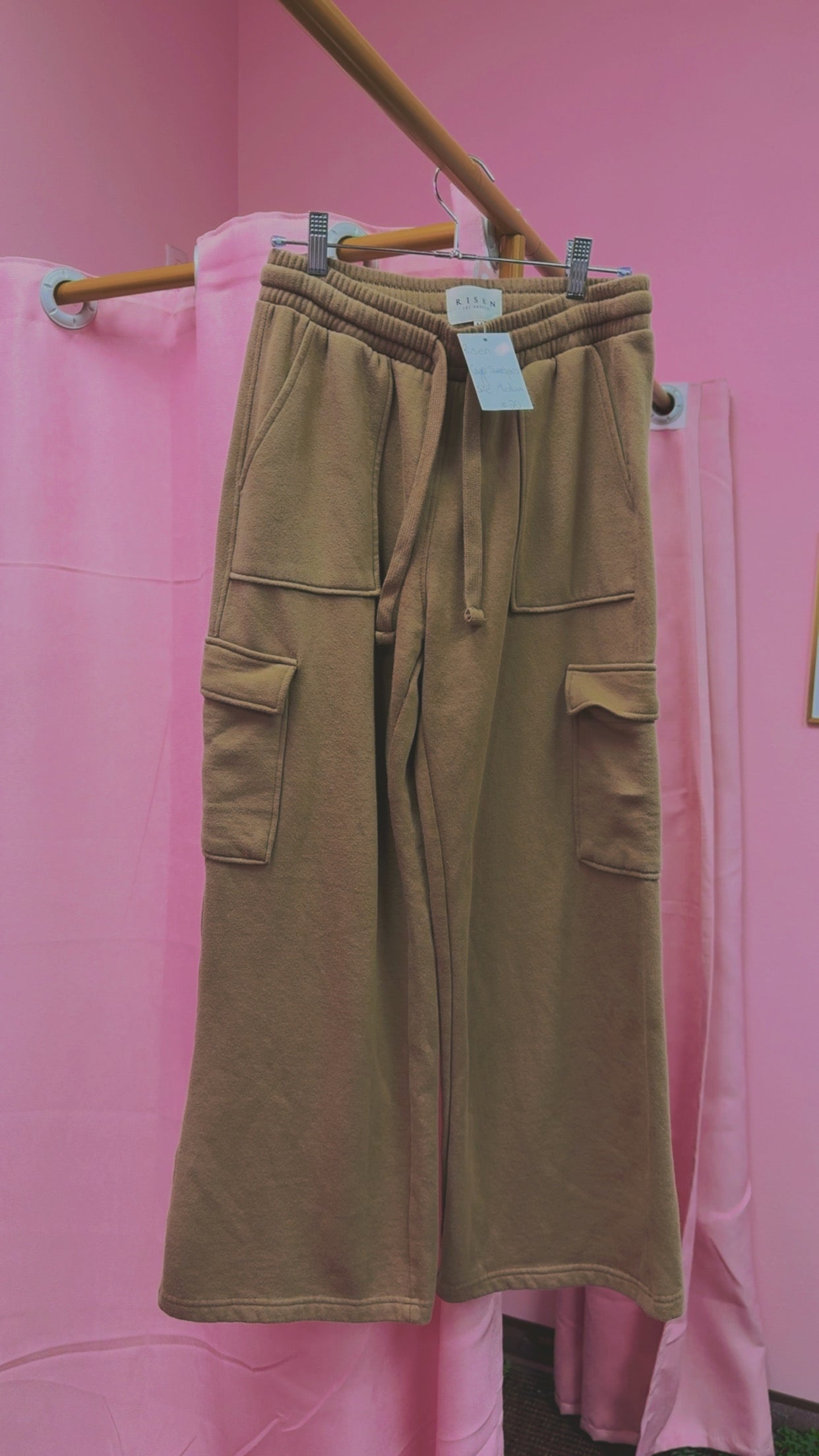 Risen Cargo Sweatpants Size Medium