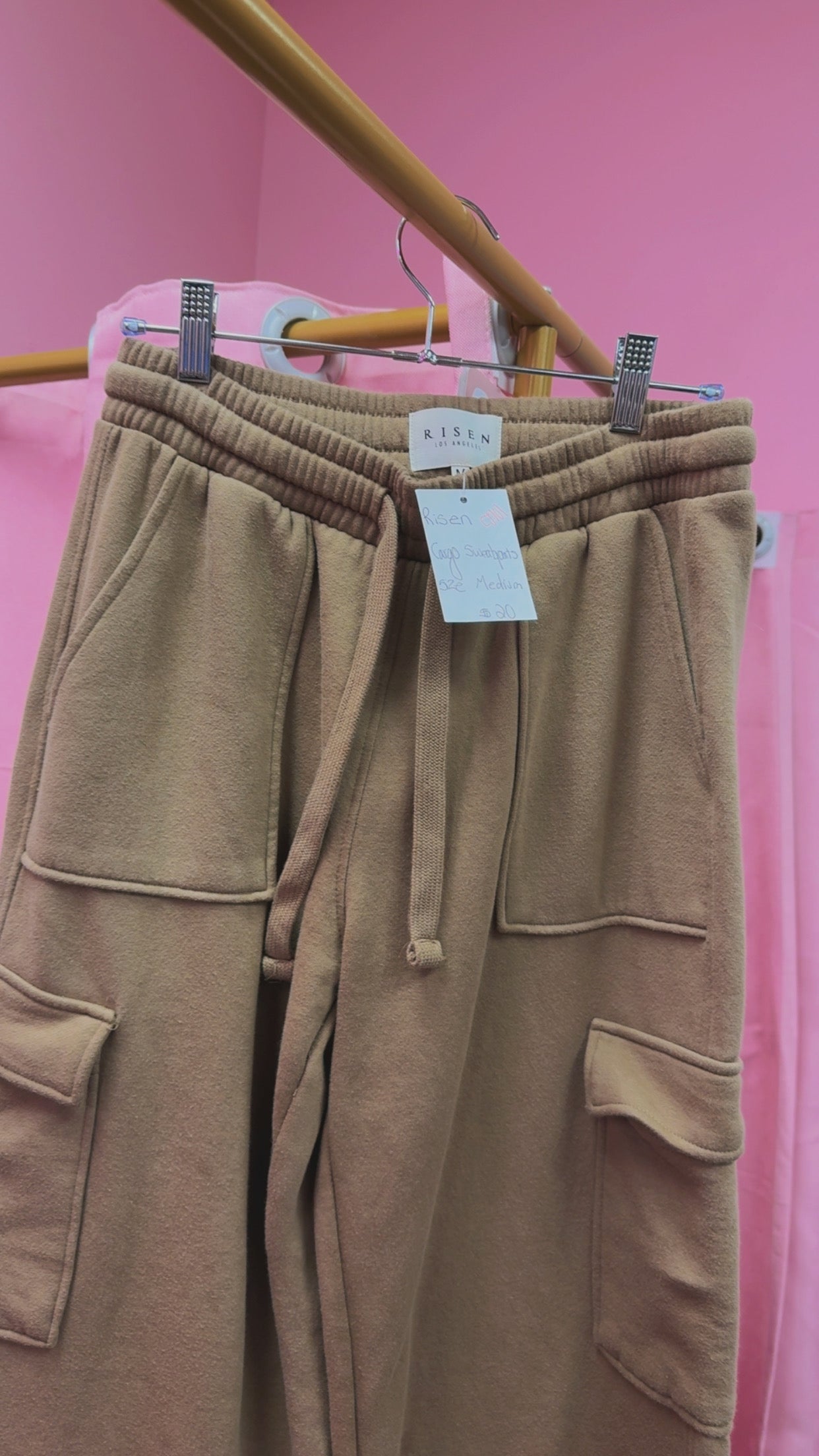 Risen Cargo Sweatpants Size Medium