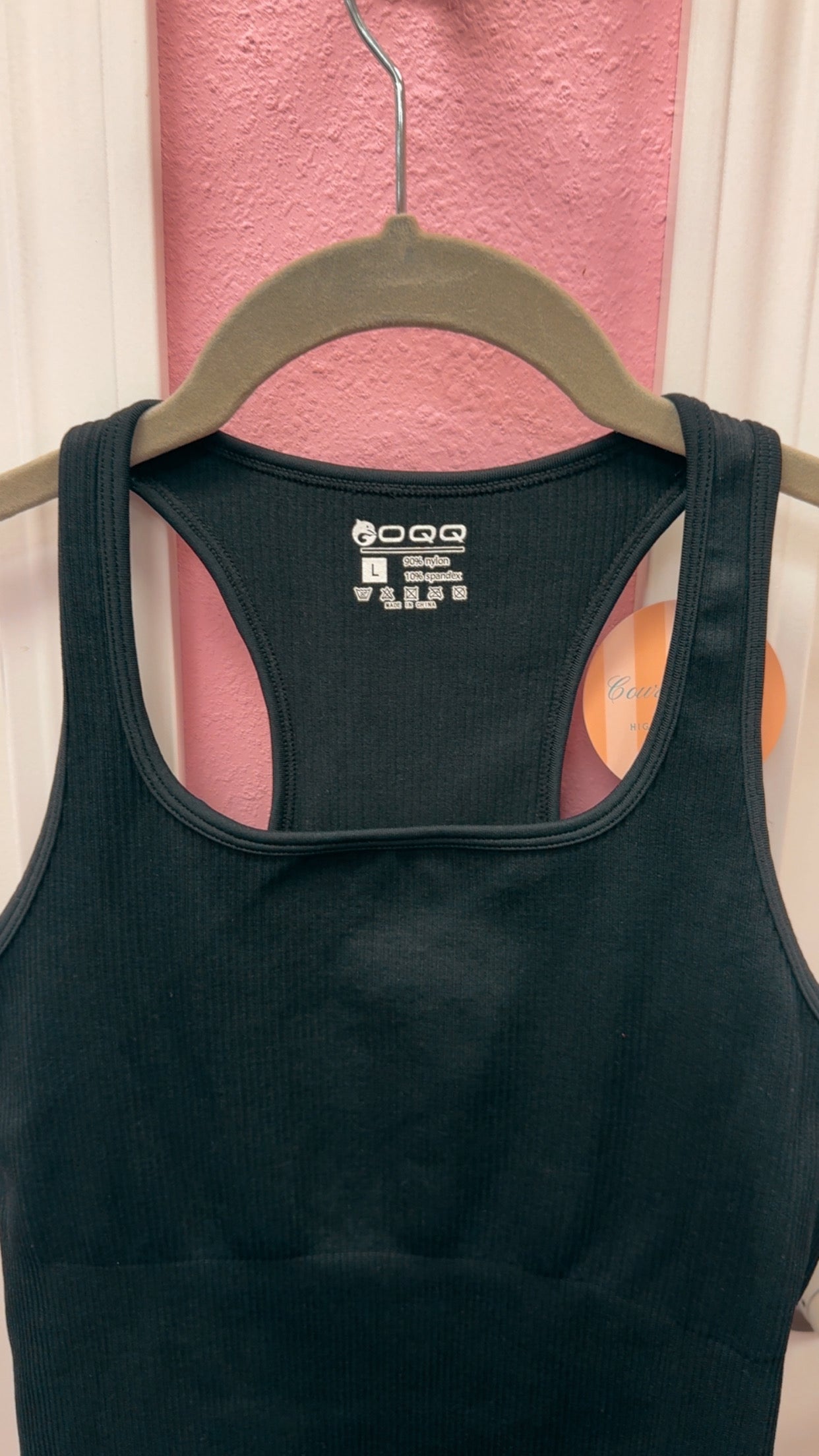 OQQ Bodysuit W/ Slimming Tummy Panel Size Large