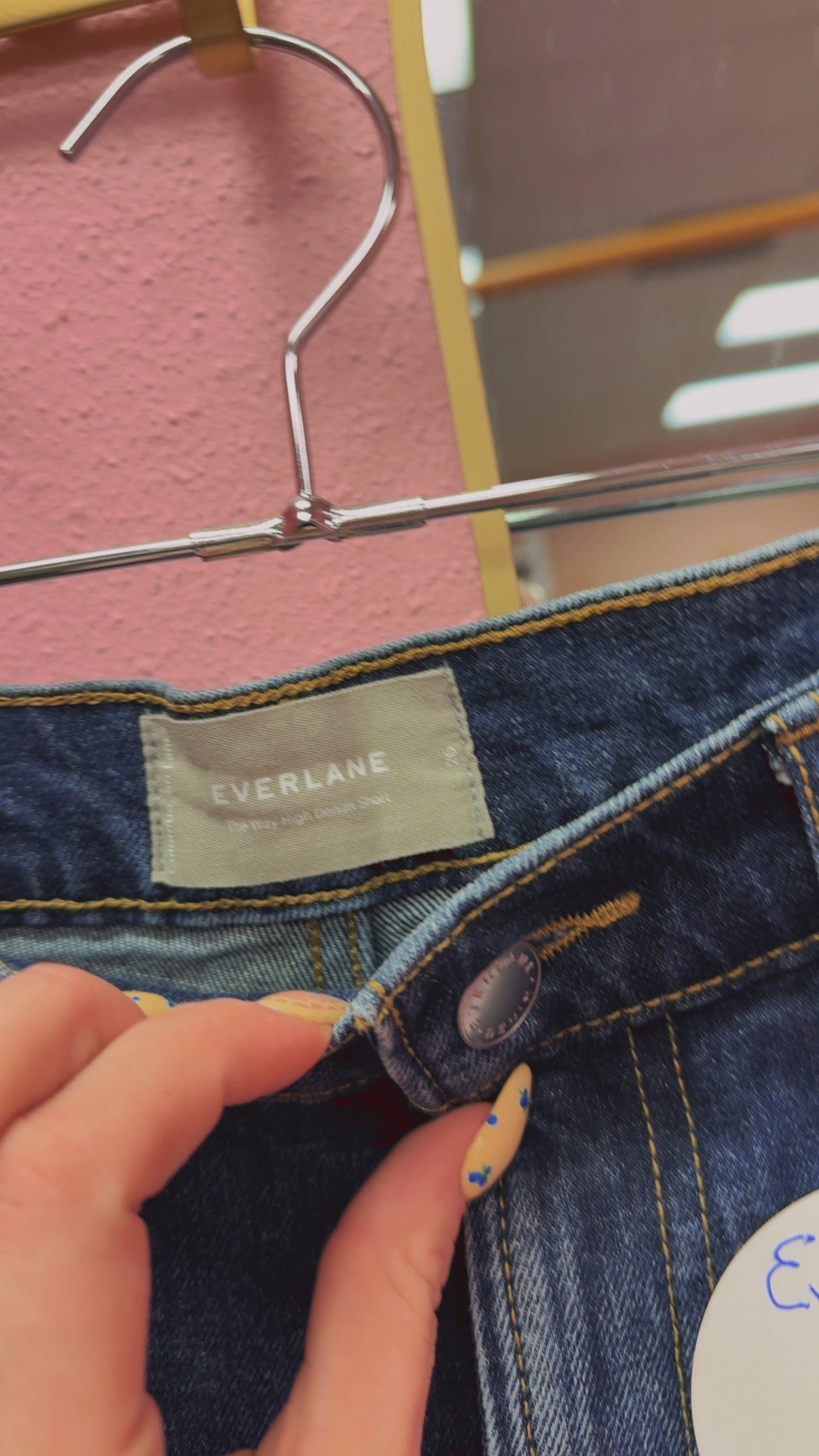 Everlane “The Way High Denim Short” Size 26