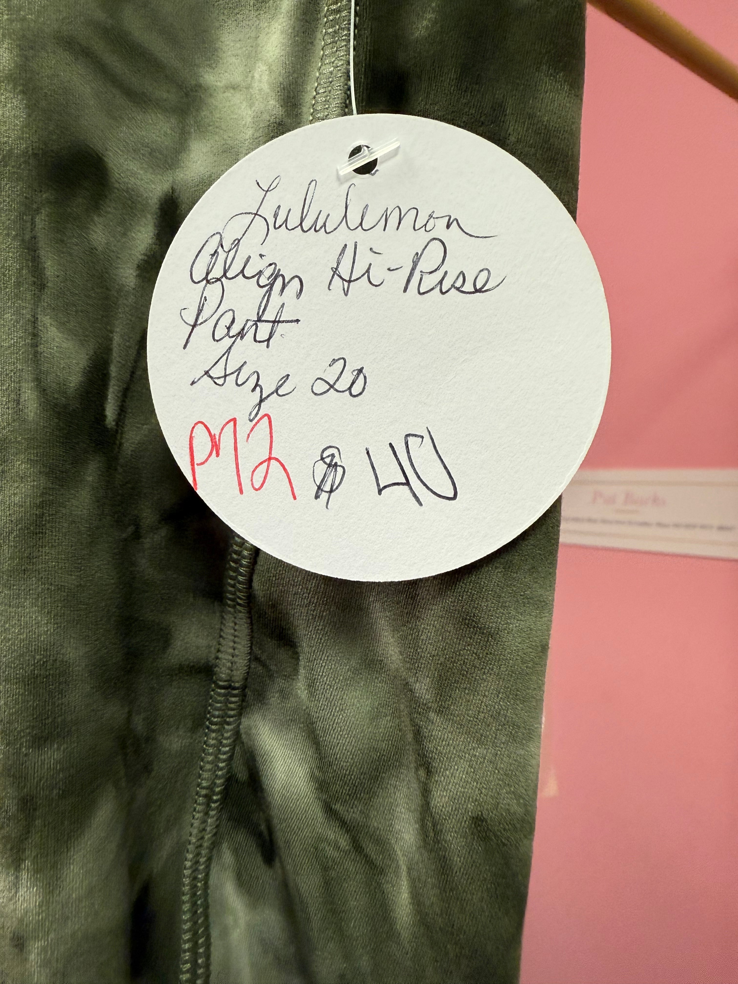 Lululemon Align High Rise Leggings With Pockets Size 20