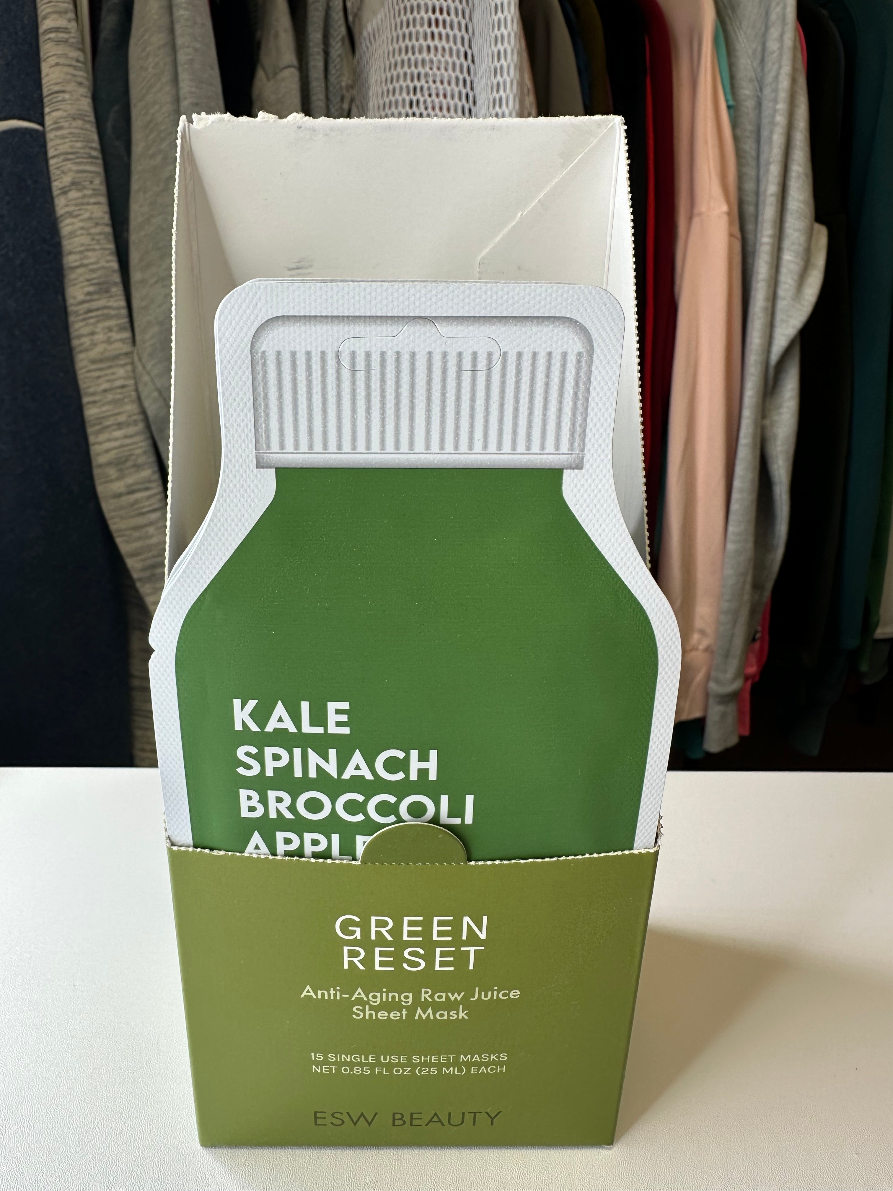 ESW Beauty Face Mask- Kale Spinach Broccoli Apple