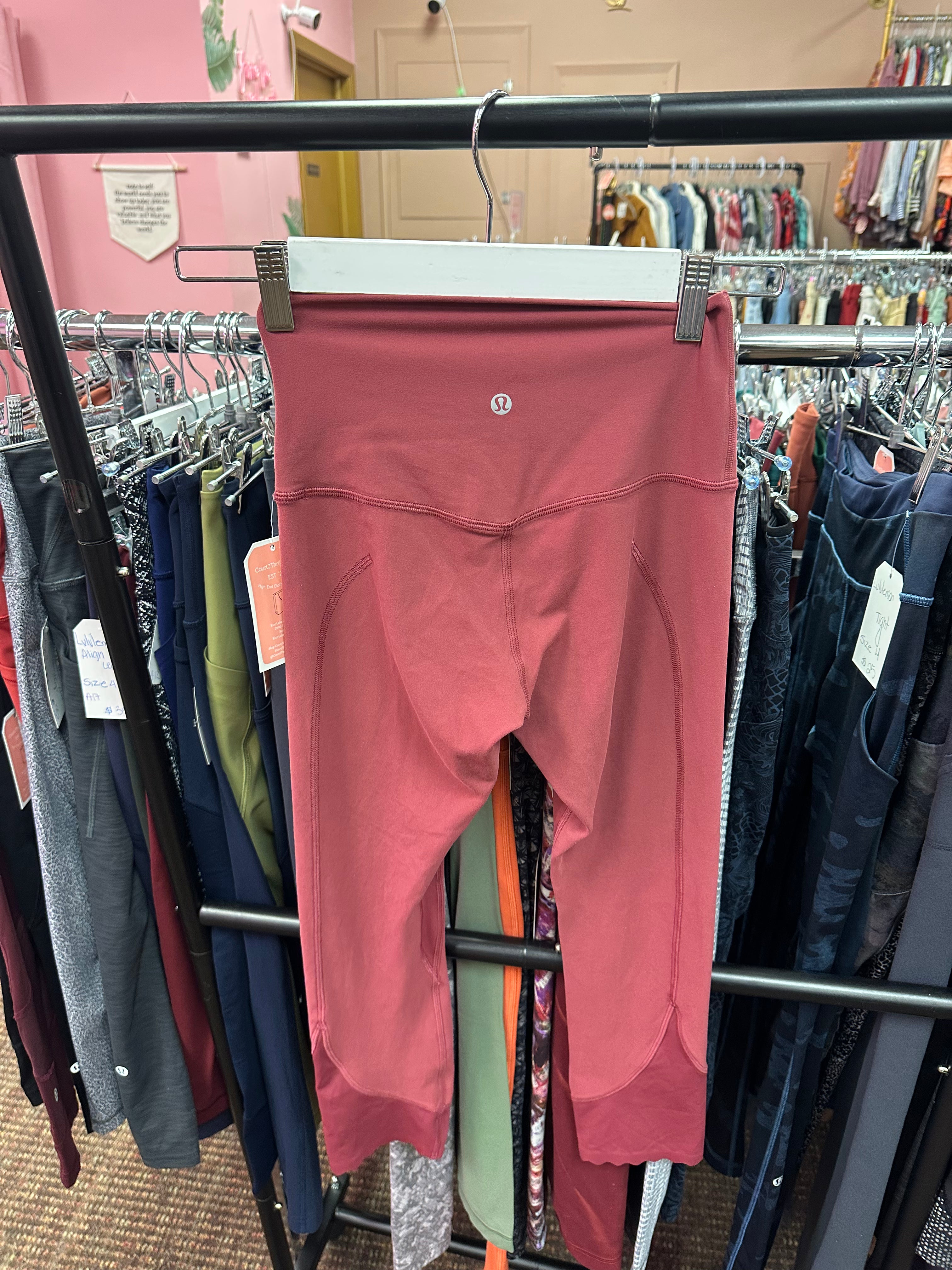 Lululemon Align Scalloped Hem Hi Rise Crop Size 4